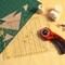 Kearing® Large Slotted Quilting Ruler, Non-Slip Stripology Acrylic Ruler for Fabric Cutting